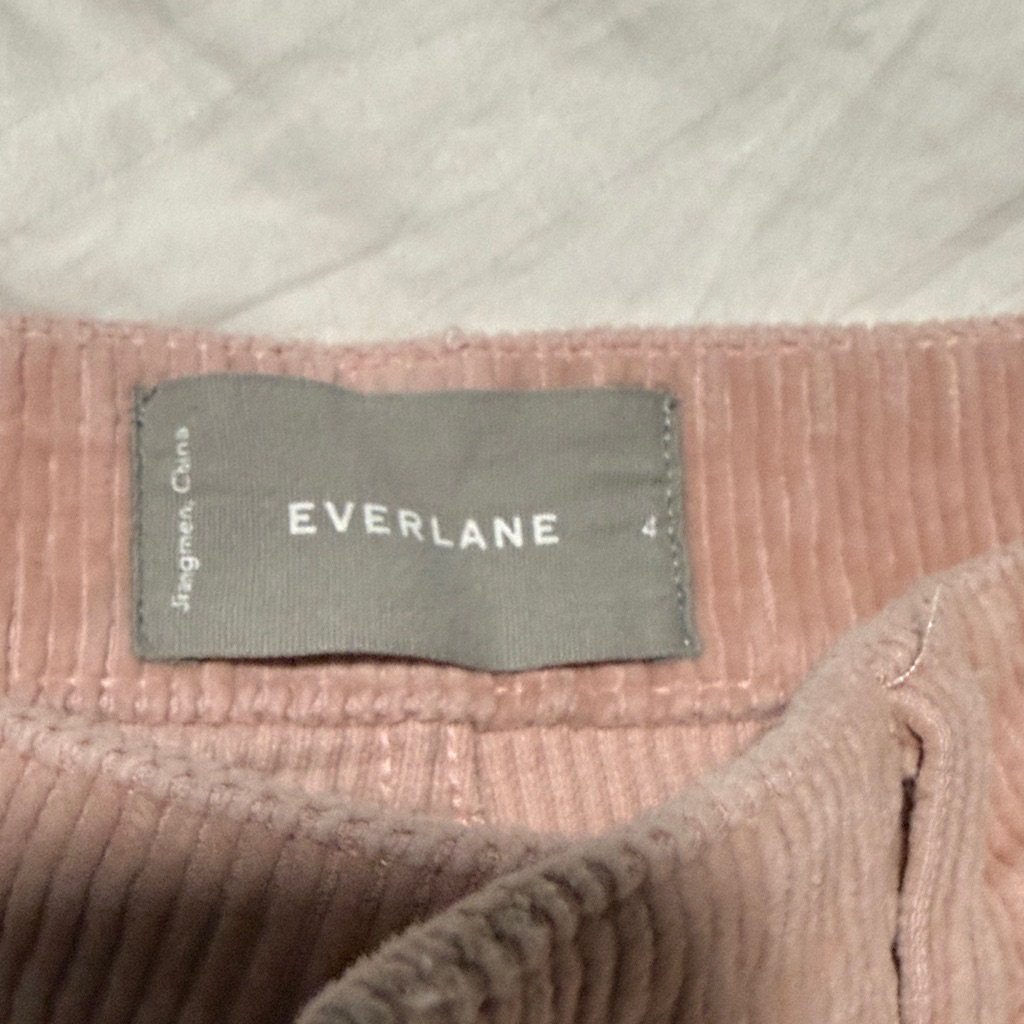 Everlane Blush Corduroy Trousers